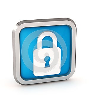 Blue padlock icon