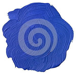 Blue Paint Blot Cutout photo