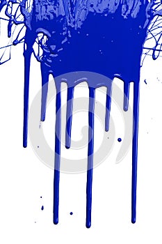 Blue Paint Dripping