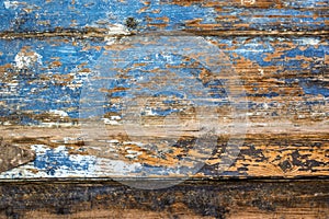 Blue paint mottled wooden doors