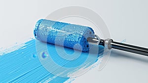 The blue paint roller.. AI generated