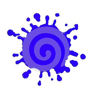 Blue Paint splat