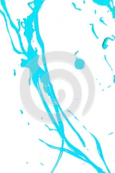Blue Paint Splatters and spots for Background photo
