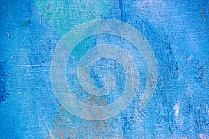 Blue painted canvas background