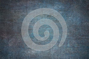 Blue painted canvas or muslin studio backdrop