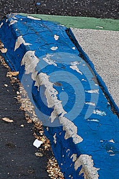 Azul pintado restricción minusválido estacionamiento solo ganador verde restricción limitado 