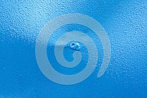 Blue painted metal surface. Abstract backgrund. Template