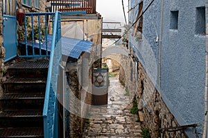 Alleyway in Safed, northern Israel photo