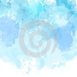 Blue painted watercolour background
