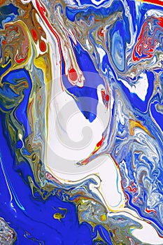 Blue paints abstract