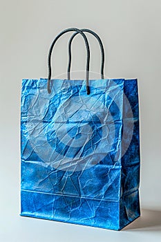 Blue paper bag ,Design Template for Mock-up, AI generated