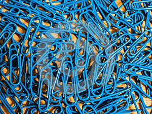 Blue paper clips