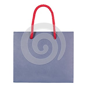 Blue paperboard bag