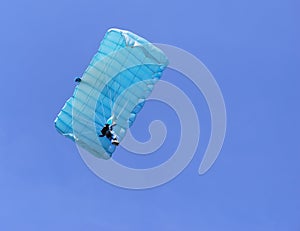 Blue parachute