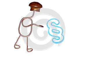 Blue paragraph symbol