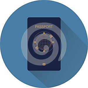 Blue passport with digital chip