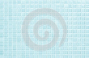 Blue pastel ceramic wall and floor tiles abstract background. Design geometric mosaic texture decoration of the bedroom. Simple