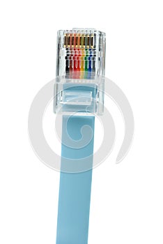 Blue patchkord networking cable