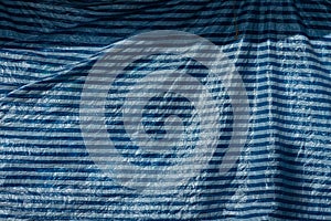 Blue pattern plastic canvas background