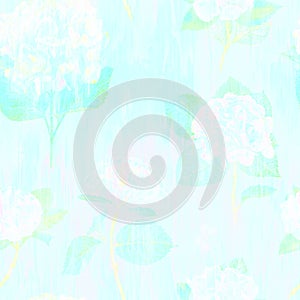 Blue pattern seamless aesthetic floral abstract watercolor repeating background soft pastel colors surreal distorted