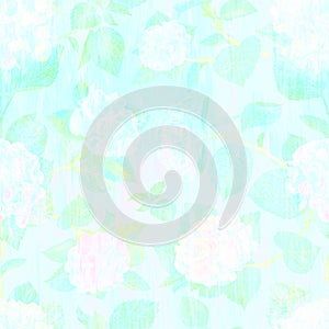 Blue pattern seamless aesthetic floral abstract watercolor repeating background soft pastel colors surreal distorted