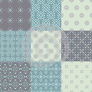 Blue Pattern Set