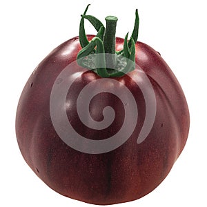 Blue Pear heirloom tomato, anthocyanin-rich,  isolated