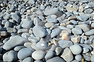 Blue pebble beach