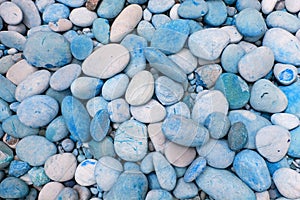 Blue pebbles