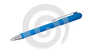 Blue Pen Isolated on White Background. Vector