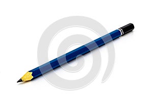 à¸ºBlue pencil isolated on white background