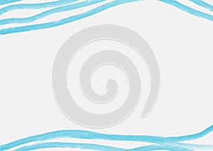 Blue pencil line on white copy space background