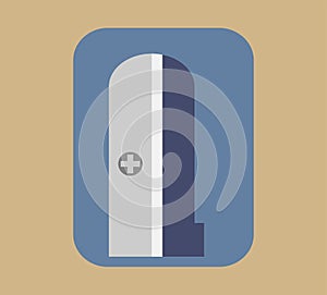 Blue Pencil Sharpener Vector