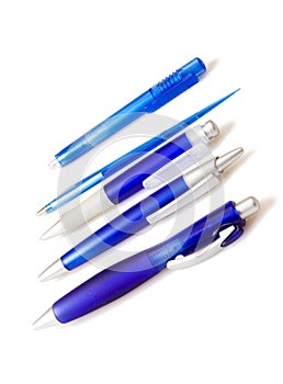 Blue pens