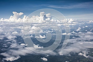 Blue perfect sky mountain of clouds