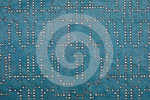 Blue leather texture