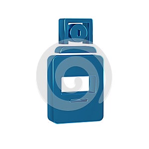 Blue Perfume icon isolated on transparent background.