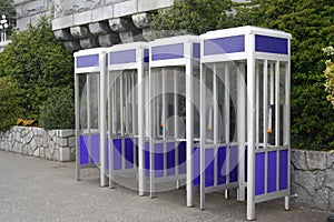 Blue Phone Booths