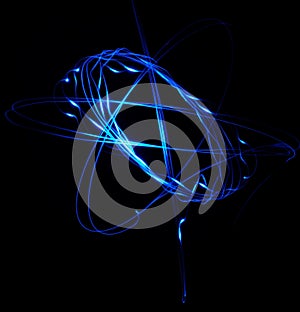 Blue Circular Physiogram