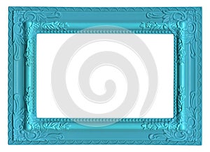 Blue picture frame