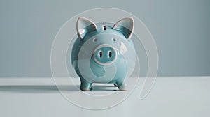 The blue piggy bank.AI generated image