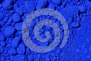 Blue pigment photo