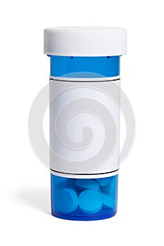 Blue Pill Bottle