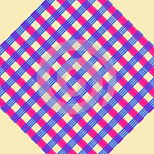Blue and pink across line design pattern