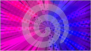 Blue and pink gradient retro comic background