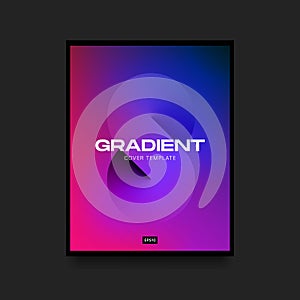 Blue and Pink Gradient Vertical Cover Template with Infinity Symbol