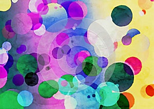 Blue Pink And Green Grunge Watercolor Texture Background Image Beautiful elegant Illustration