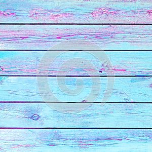 Blue and pink old Paint wood Background