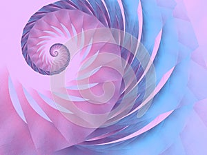 Blue Pink Purple Swirl Patter