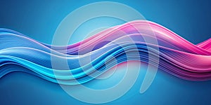 Blue and Pink Wavy Wave Background Wavy wave blue and pink AI-Created Content photo